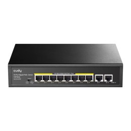 Switch niezarządzalny Cudy GS1010PE 8x10/100/1000Mbps PoE+ 120W, 2x10/100/1000Mbps Uplink