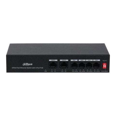 Switch niezarządzalny Dahua PFS3006-4ET-36 6x10/100Mbps (4x PoE 36W)