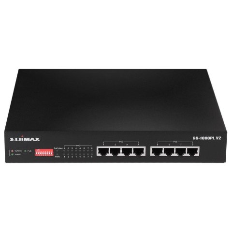 Switch niezarządzalny Edimax GS-1008PL V2 8x100/1000 8xPoE+