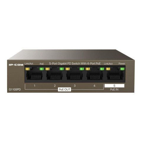 Switch niezarządzalny IP-COM By Tenda G1105PD 5x 1GbE PoE+