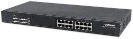 Switch niezarządzalny Intellinet 16x 10/100/1000 Mbps PoE+ 220W Rack 19