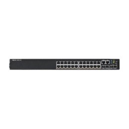 Switch zarządzalny Dell EMC PowerSwitch N2224PX-ON, 24x1/2.5G, PoE 30W/60W, 4x25G, 2x40G Stacking, 1xAC PSU, IO/PS airflow, OS6