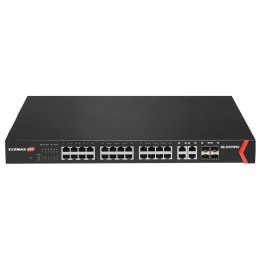 Switch zarządzalny Edimax GS-5424PLC 24x10/100/1000 PoE+ 4xSFP Combo Web Smart