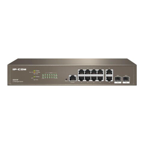 Switch zarządzalny IP-COM By Tenda G5312F 10x 1GbE 2x SFP