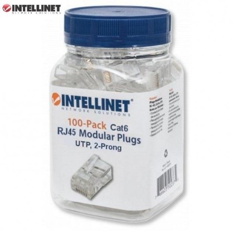 Wtyk Intellinet RJ45 8P/8C UTP Cat.6/linka 100szt.