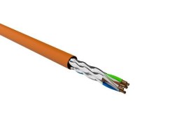 Kabel UFTP Lanberg kat. 6A 500m B2CA drut CU LSZH orange fluke passed