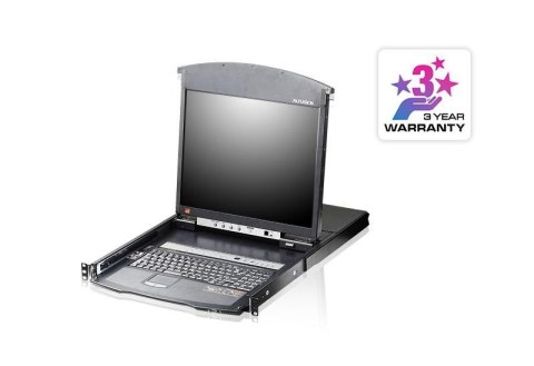 Konsola LCD 17" KVM ATEN KL1516AIM (KL1516AIM-AXA-AG) Dual Rail 16-port. kat.5 over IP