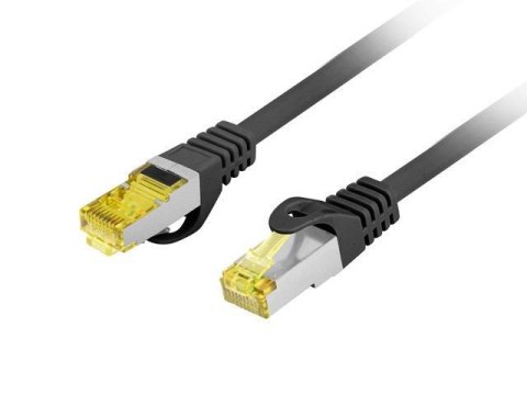 Patchcord Lanberg FTP kat.6A 0,5m LSZH CU fluke passed czarny