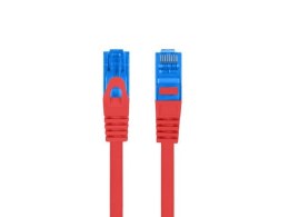 Patchcord Lanberg S/FTP kat.6A 1,5m LSZH CCA fluke passed czerwony