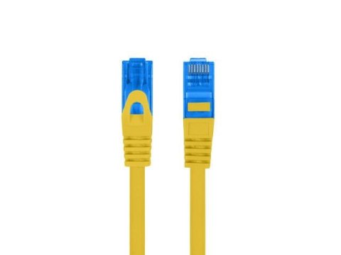 Patchcord Lanberg S/FTP kat.6A 1m LSZH CCA fluke passed żółty