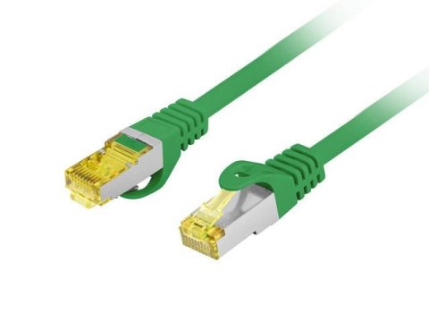 Patchcord Lanberg S/FTP kat.6A 3m LSZH CU fluke passed zielony