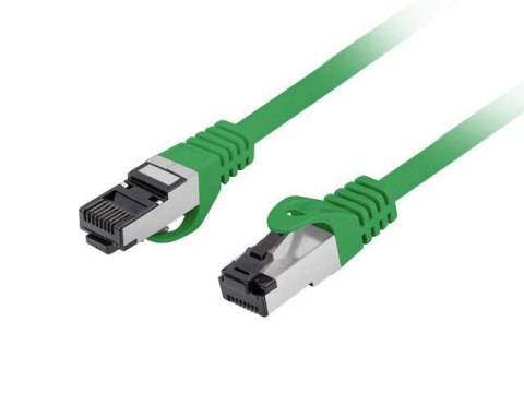 Patchcord Lanberg S/FTP kat.8.1 1m LSZH CU fluke passed zielony