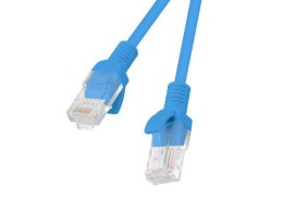 Patchcord Lanberg UTP kat.5e 0,25m niebieski 10-Pack