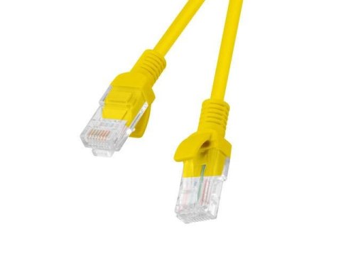 Patchcord Lanberg UTP kat.5e 0,5m żółty 10-Pack