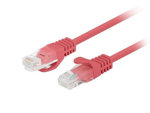 Patchcord Lanberg UTP kat.5e 1,5m czerwony 10-Pack