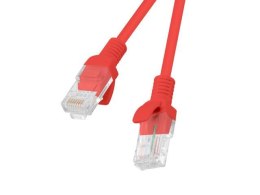 Patchcord Lanberg UTP kat.5e 10m czerwony