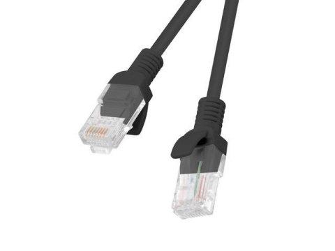 Patchcord Lanberg UTP kat.5e 1m czarny 10-Pack