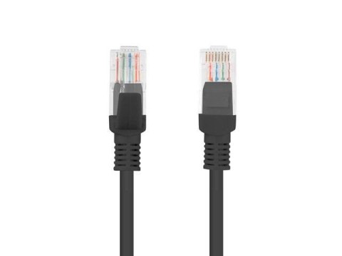 Patchcord Lanberg UTP kat.5e 30m czarny fluke passed