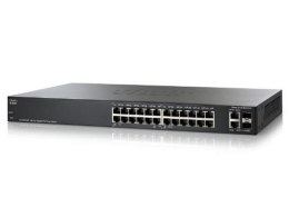 Switch zarządzalny Cisco SF200-24 24x100 2xSFP Combo Rack (SLM224GT)