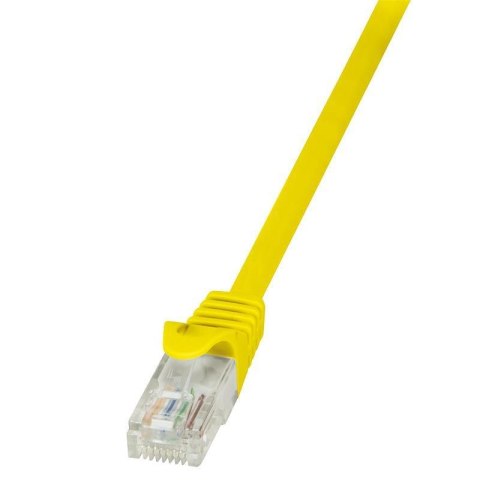 Patchcord LogiLink CP1017U CAT5e U/UTP 0,25m, żółty