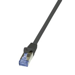 Patchcord LogiLink CQ4013S Cat.6A/7 600 MHz S/FTP PIMF 0,25m czarny