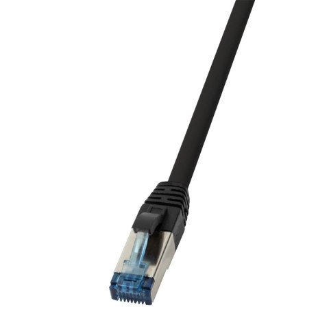 Patchcord LogiLink CQ6035S Cat.6A S/FTP PUR 1,00m czarny