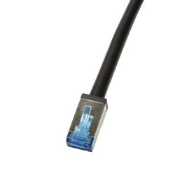 Patchcord LogiLink CQ7023S Cat.6A S/FTP PVC+PE 0,5m czarny