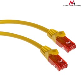 Patchcord Maclean MCTV-300 Y UTP cat6 wtyk-wtyk 0,5m żółty