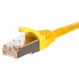 Patchcord RJ45, Netrack osłonka zalewana, kat. 5e FTP/STP, 10m żółty