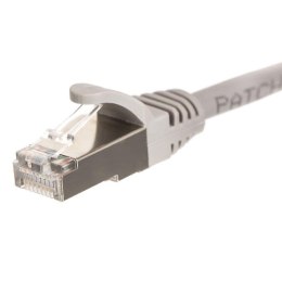 Patchcord RJ45, Netrack osłonka zalewana, kat. 5e FTP/STP, 1m szary