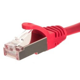 Patchcord RJ45, Netrack osłonka zalewana, kat. 5e FTP/STP, 7m czerwony