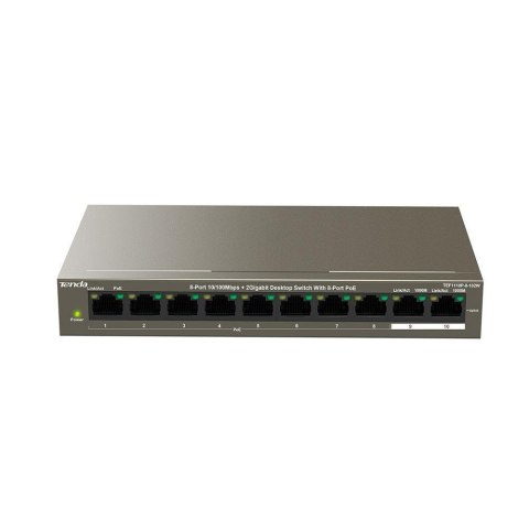 Switch niezarządzalny Tenda TEF1110P 8-port Ethernet Switch 10/100 Mb/s PoE 102W