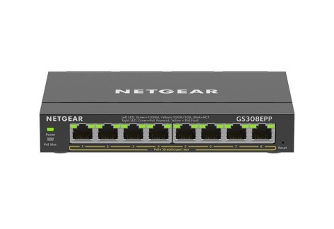 Switch zarządzalny Netgear GS308EPP SOHO Plus 8x1G PoE+ 123W