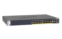 Switch zarządzalny Netgear M4300 Intelligent Edge POE+ (1,000W PSU) 24 x10/100/1000 2 x 1/10G SFP+ 2x 10G BASE-T