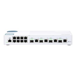 Switch zarządzalny QNAP QSW-M408-4C 8x 1GbE 4x 10GbE SFP+/RJ45 combo Biały