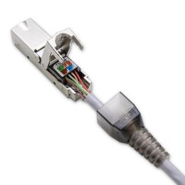 Wtyk QOLTEC RJ45 beznarzędziowy STP | CAT6 | JACK PIN | T568B | T568A