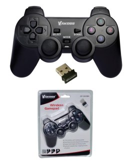 Gamepad bezprzewodowy VAKOSS GP-3925BK USB funkc Dual Shock