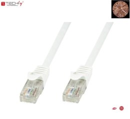 Patchcord 100% miedź TechlyPro Cat.6 U/UTP, 2m, biały