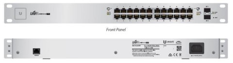 Switch zarządzalny UBIQUITI UniFiSwitch 24x100/1000 2xSFP PoE+ 500W