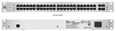 Switch zarządzalny UBIQUITI UniFiSwitch 48x100/1000 2xSFP 2xSFP+ PoE+