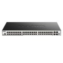 D-Link DGS-1510-52X łącza sieciowe Zarządzany L3 Gigabit Ethernet (10/100/1000) 1U Czarny