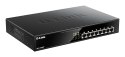 D-Link DGS-1008MP łącza sieciowe Nie zarządzany Gigabit Ethernet (10/100/1000) Obsługa PoE 1U Czarny