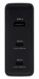 UNITEK ŁADOWARKA GAN 2X USB-C, USB-A, 140W (WYPRZEDAŻ)