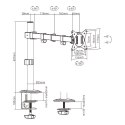 DISPLAY ACC MOUNTING ARM/17-32" MA-D1-01 GEMBIRD