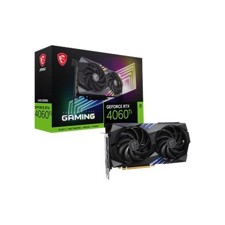 MSI GeForce RTX 4060 Ti GAMING 16G | NVIDIA | 16 GB | GeForce RTX 4060 Ti | Pamięć GDDR6 | Ilość portów HDMI 1 | PCI Express Gen