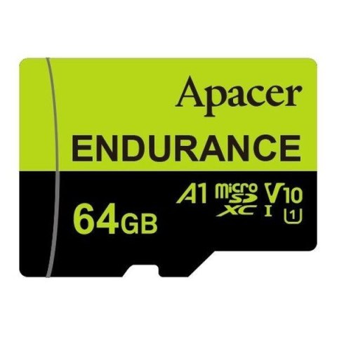 Karta pamięci microSDXC Apacer Endurance 64GB (100/80 MB/s) Class 10 UHS-I U3 V10 A1 + Adapter