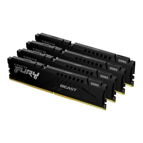 Pamięć DDR5 Kingston FURY Beast 128GB (4x32GB) 5200MHz CL40 1,25V Black XMP