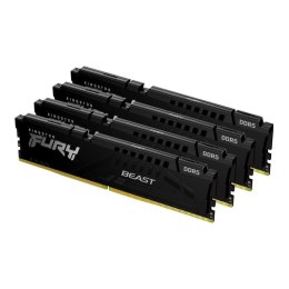 Pamięć DDR5 Kingston FURY Beast 64GB (4x16GB) 6000MHz CL40 1,35V Black XMP