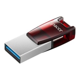 Pendrive Apacer AH180 32GB USB 3.2 gen.1 Dual OTG USB-B/USB-C czerwony