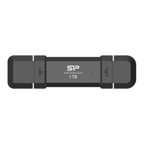 Dysk zewnętrzny SSD Silicon Power DS72 1TB USB-A USB-C 1050/850 MB/s Czarny